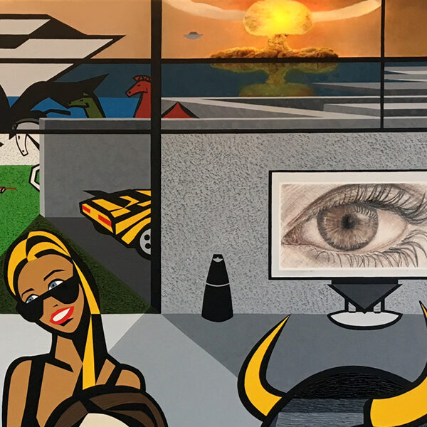 detail of Minotaur in the labyrinth II.