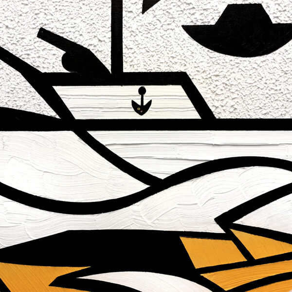 detail of Theseus, Minotaur and the virgins at the Riviera