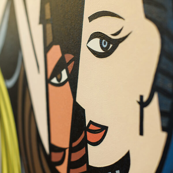 detail of Minotaur and at the Riviera II. (colorful)