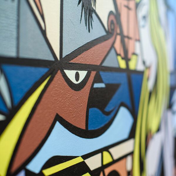 detail of Minotaur and at the Riviera II. (colorful)